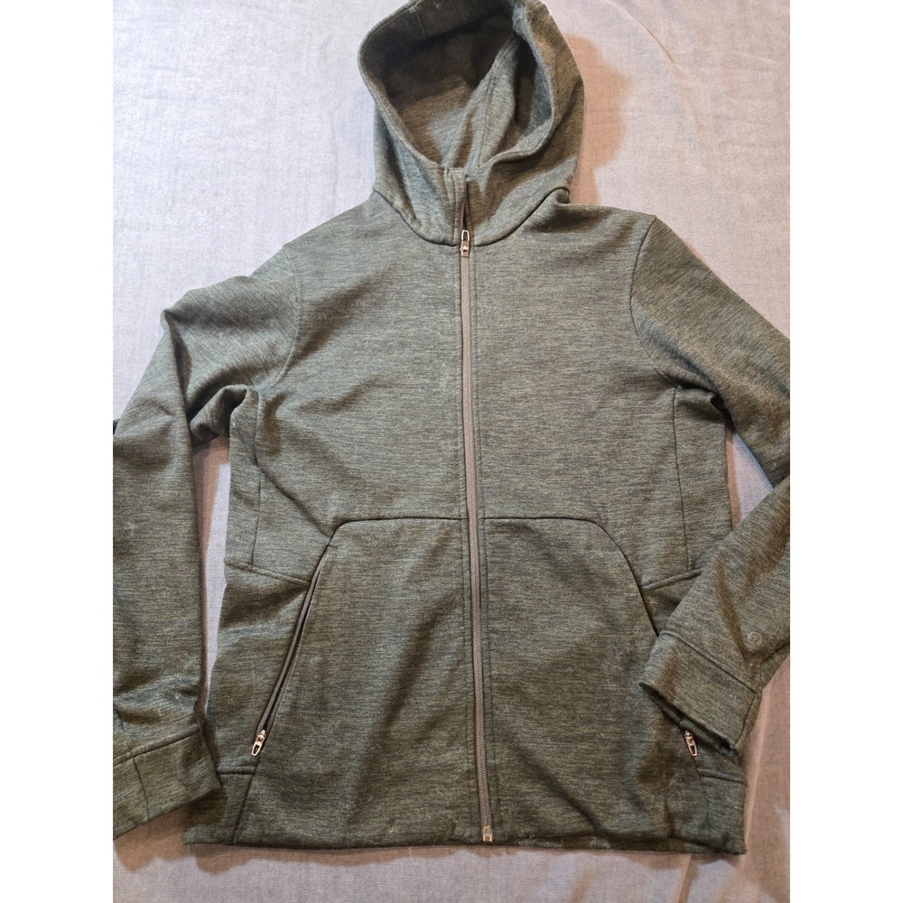 lululemon Welterweight Zip Hoodie Men's Size Small Heather Green Outdoor